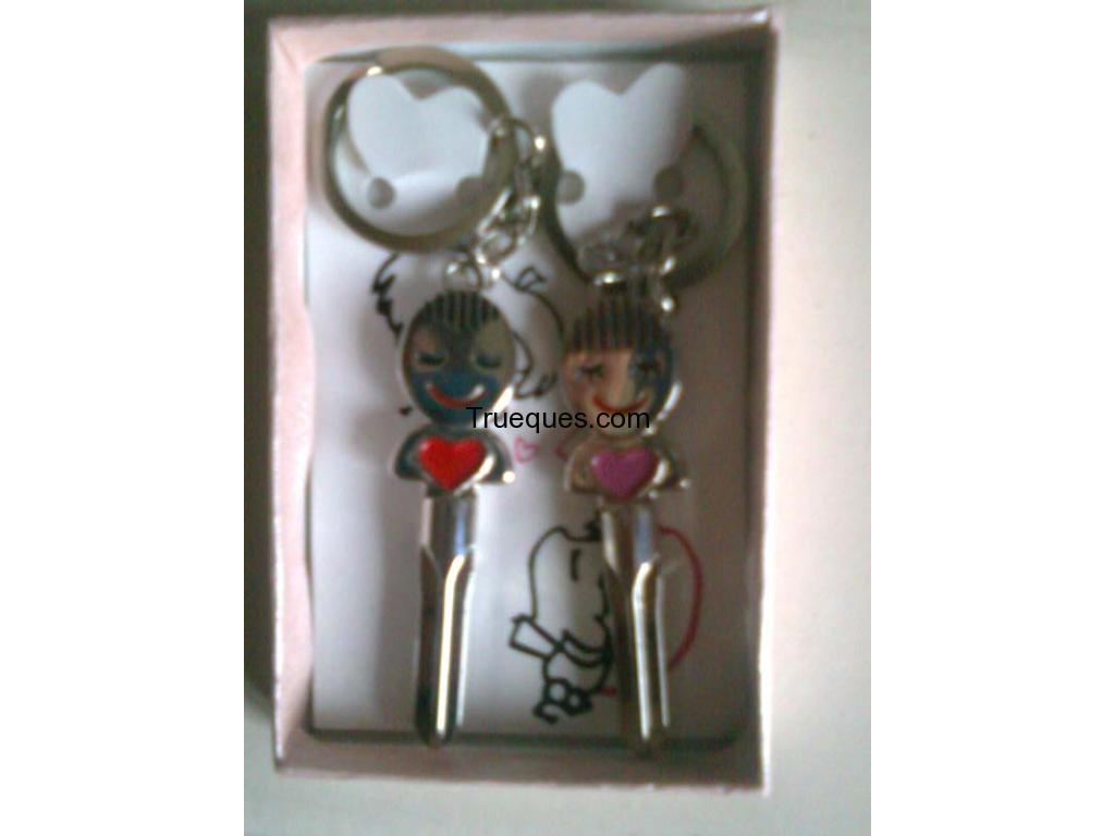 Pareja de llaveros de san valentin