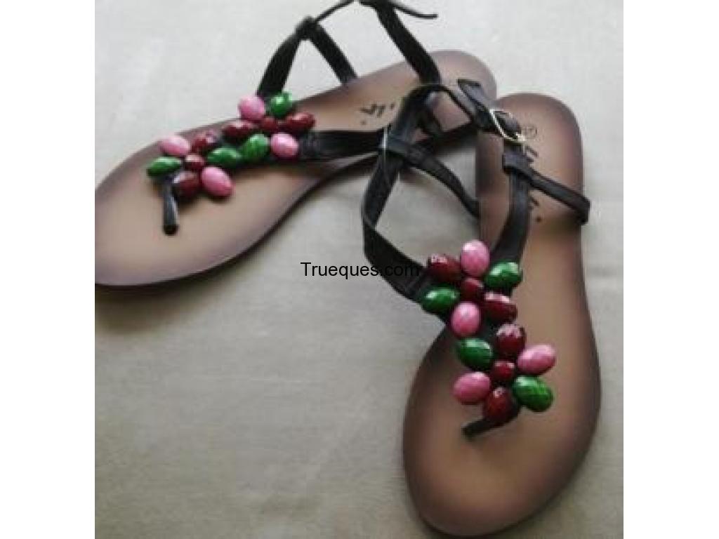 Sandalias para dama 60 pares diferentes tallas