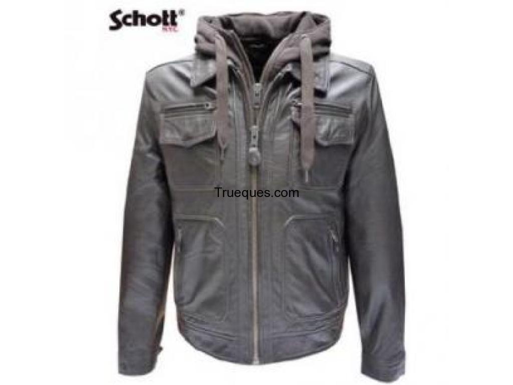 Chaqueta de cuero marca schott modelo lc 8103
