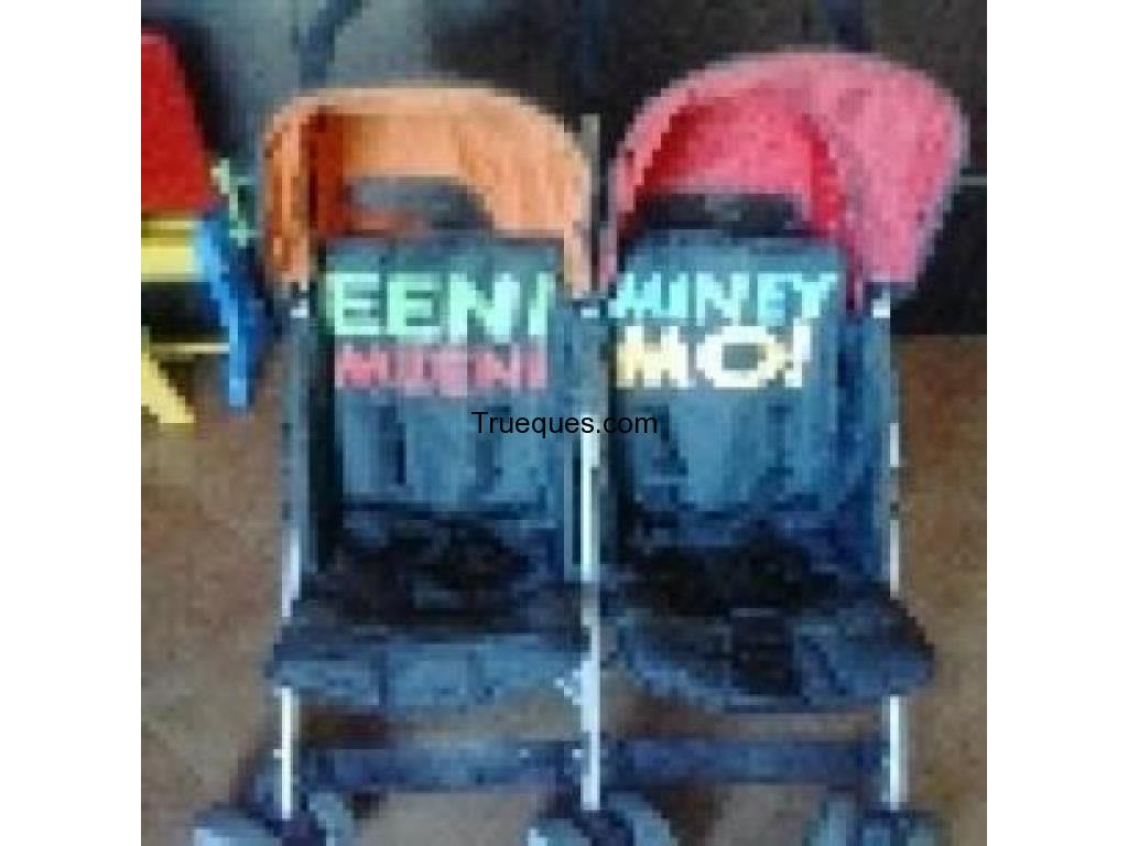 Cochecito bebe gemelar