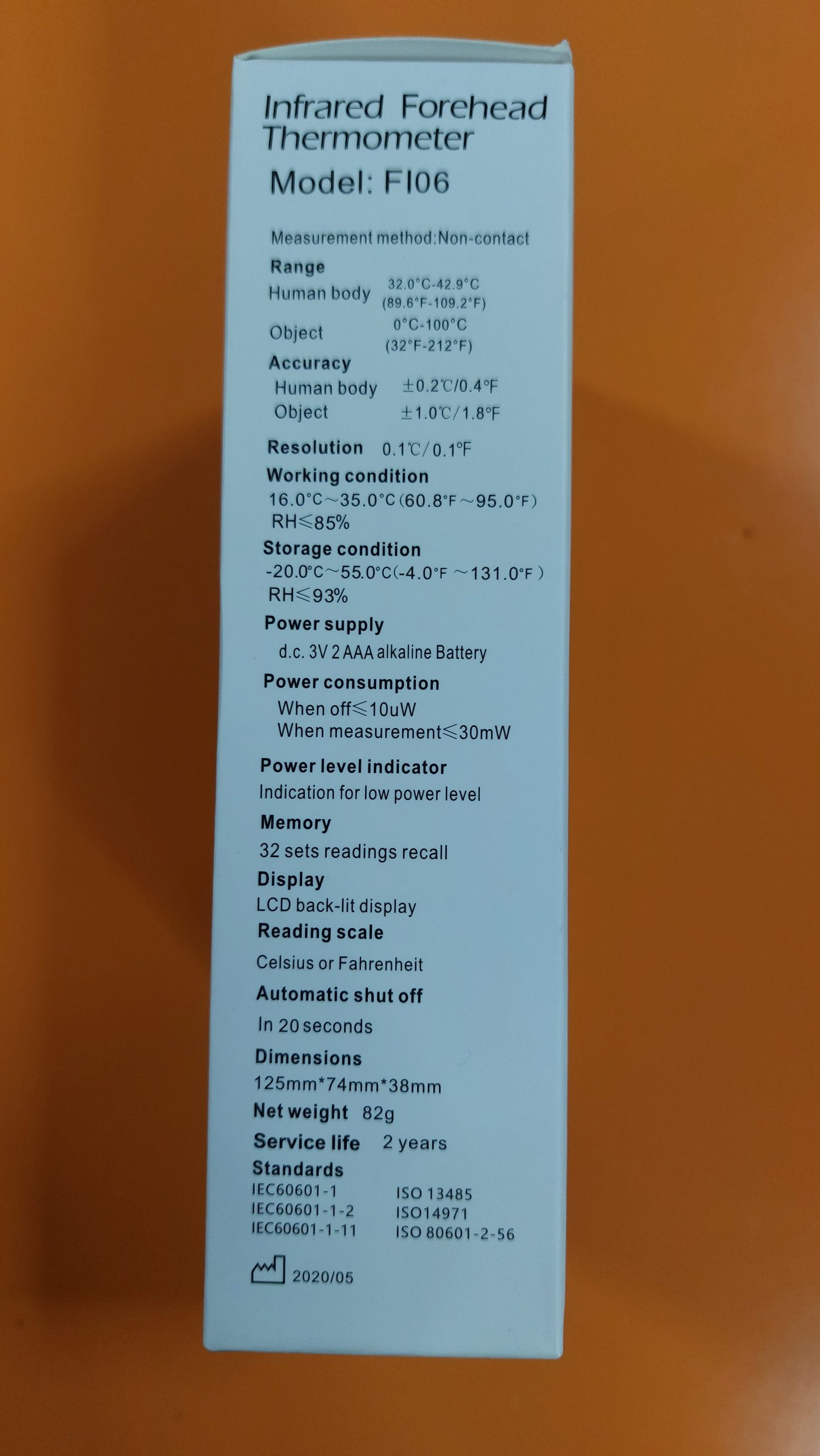 Termometro infrarrojo uso en personas