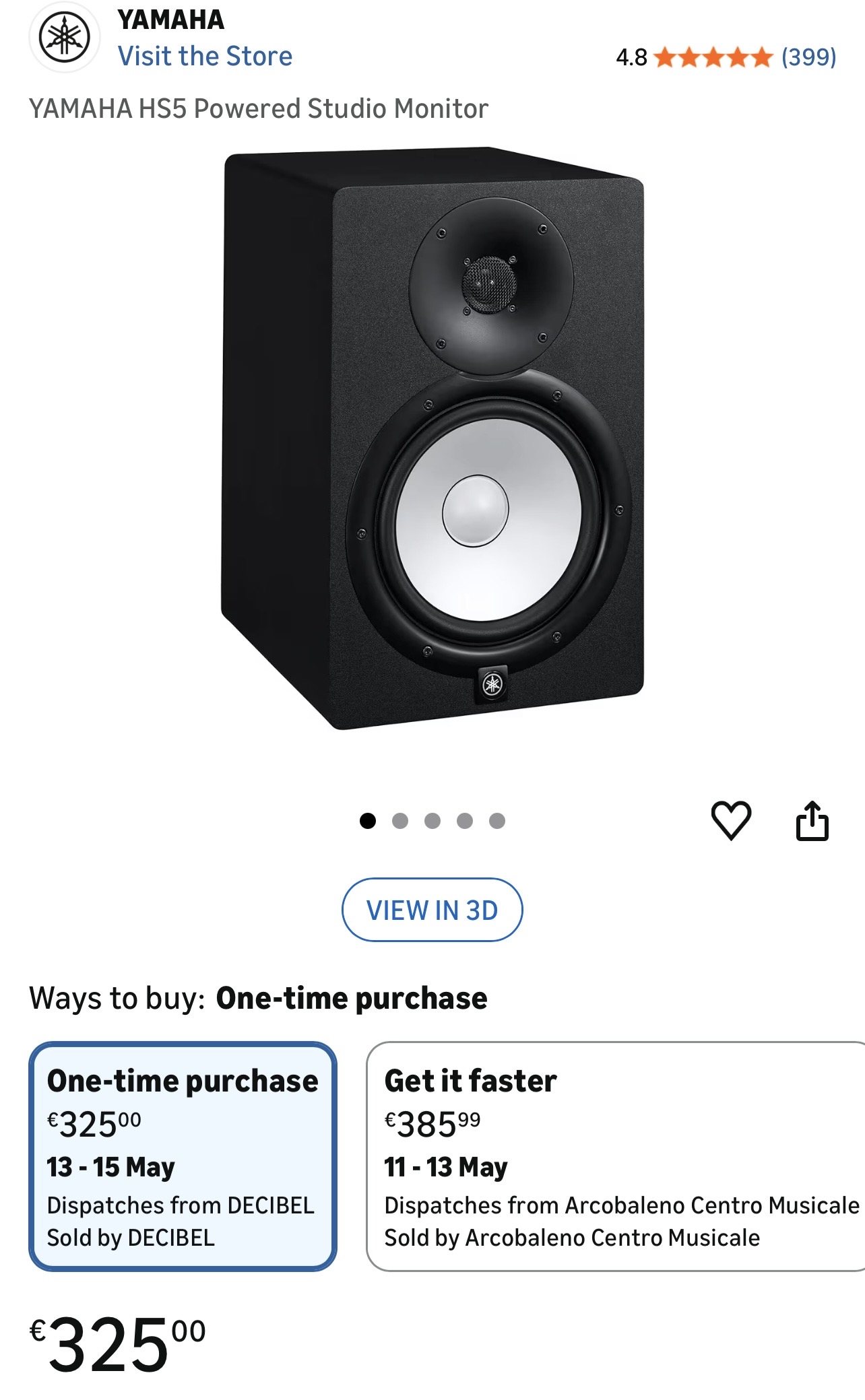 Monitor yamaha hs5
